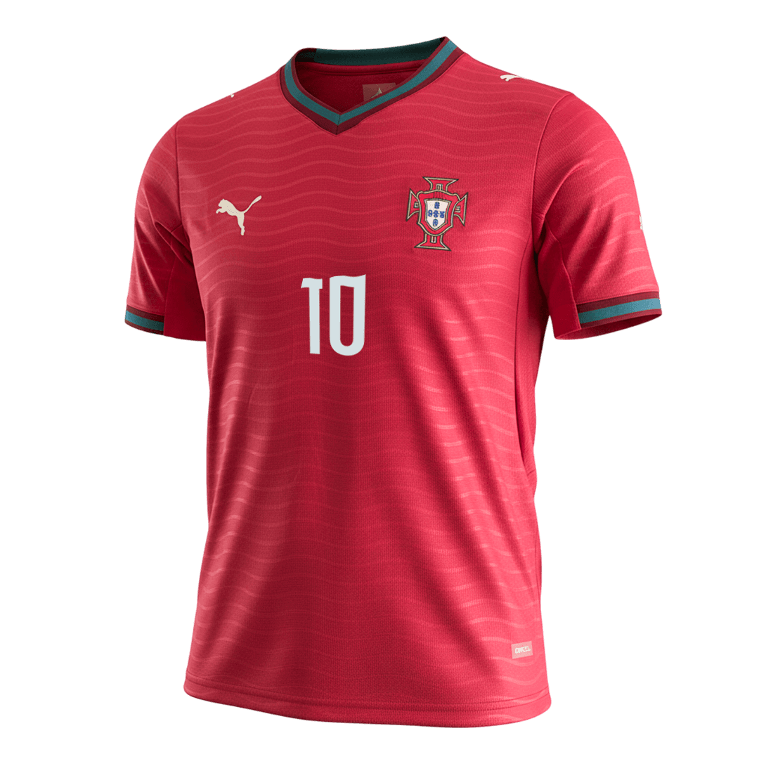 BERNARDO #10 Portugal Hazai Világbajnoki Mez 2026 Piros