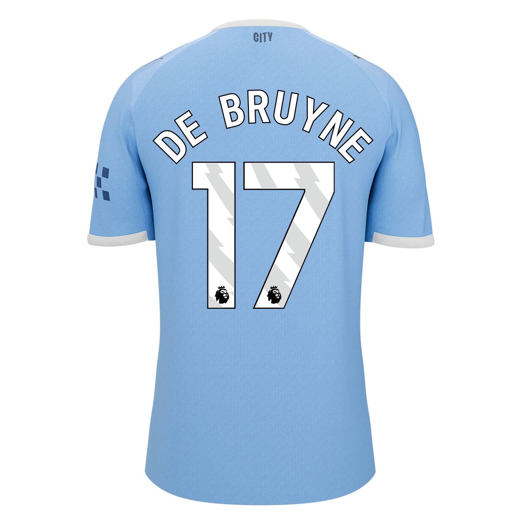 DE BRUYNE #17 Manchester City Otthoni Futball Mez 2025/26 Kék