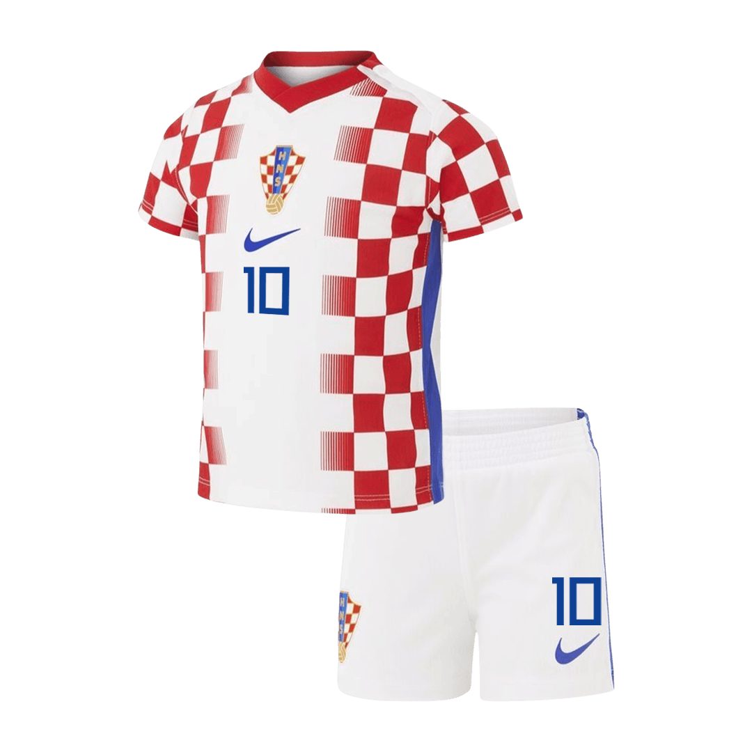 Croatia MODRIĆ #10 Gyerek Hazai Világbajnokság Mez 2026