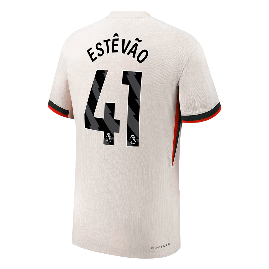 ESTÊVÃO #41 Chelsea Játékos Idegenbeli Mez 2025/26 Fehér