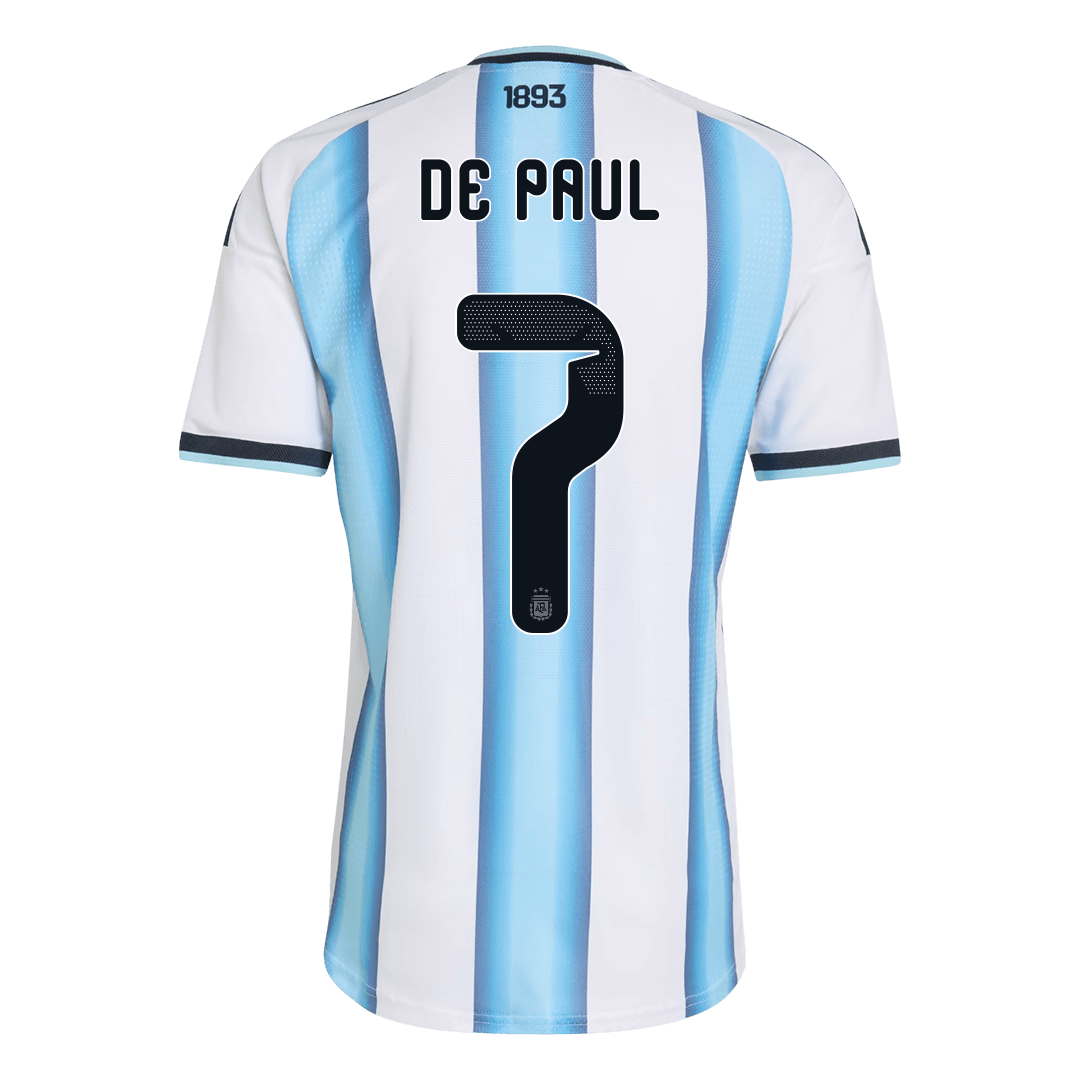 DE PAUL #7 Argentina Játékos Verzió Hazai Mez Világbajnoki 2026