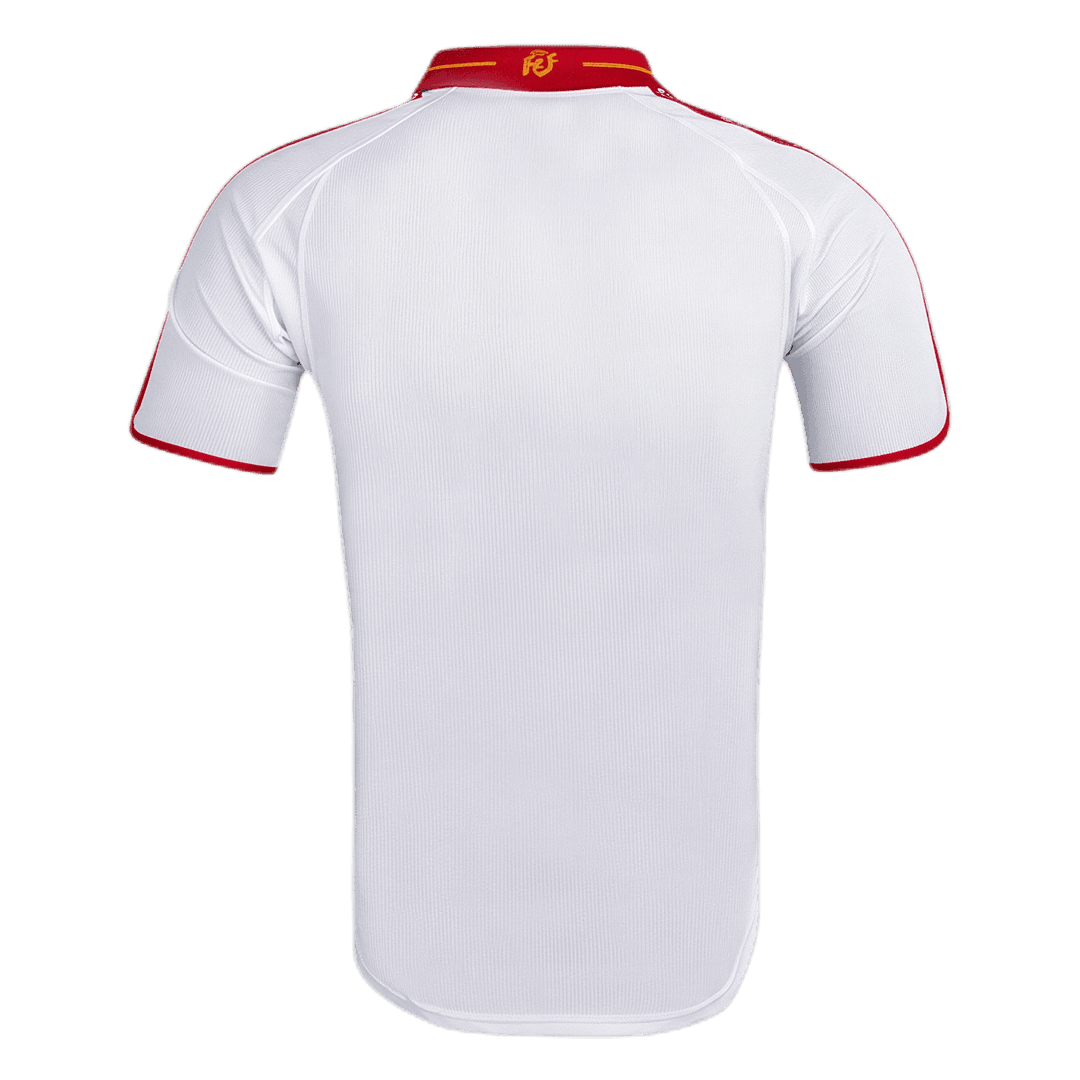 Spain Idegenbeli Retro Futball Mez 2000 Fehér