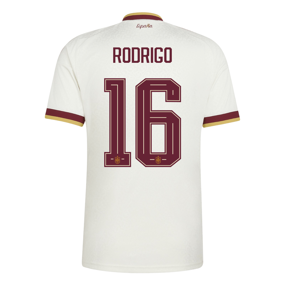 RODRIGO #16 Spain Idegenbeli Mez 2026 Fehér