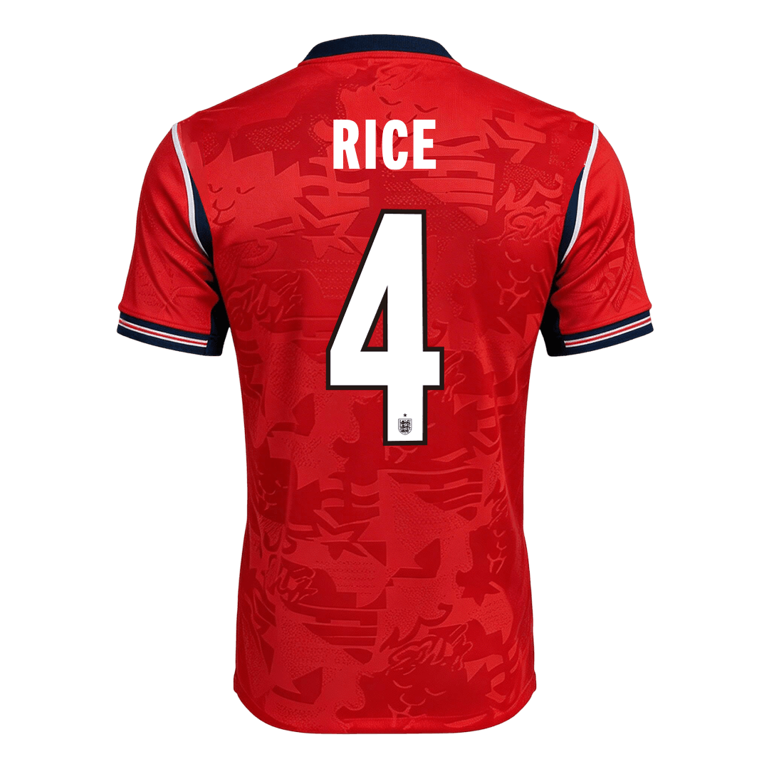 RICE #4 England Idegenbeli Világbajnoki Mez 2026 Piros