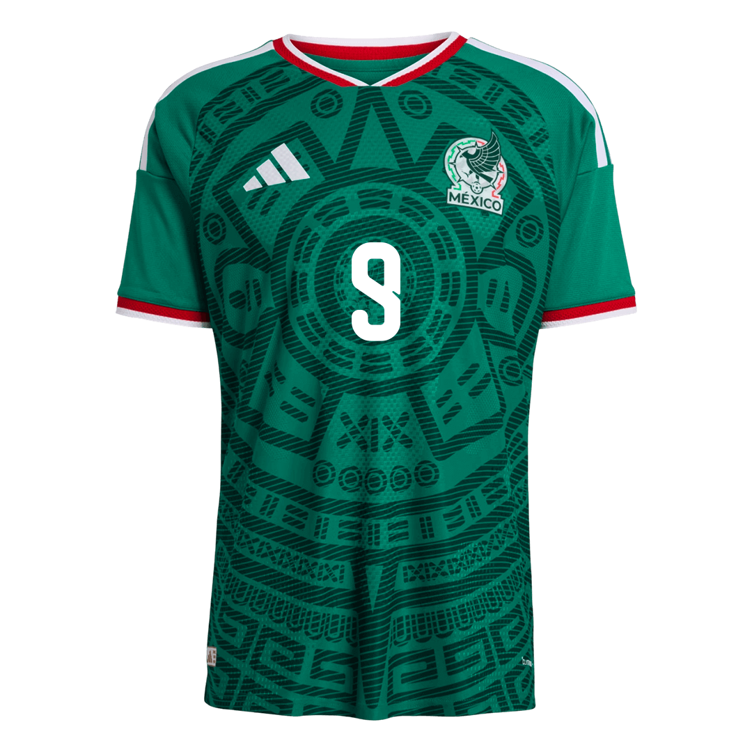 Raúl #9 Mexico Játékos Verzió Hazai Mez Világbajnoki 2026 Zöld
