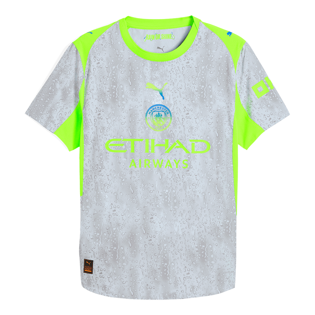 Manchester City Játékos Idegenbeli Harmadik Mez 2025/26 Szürke