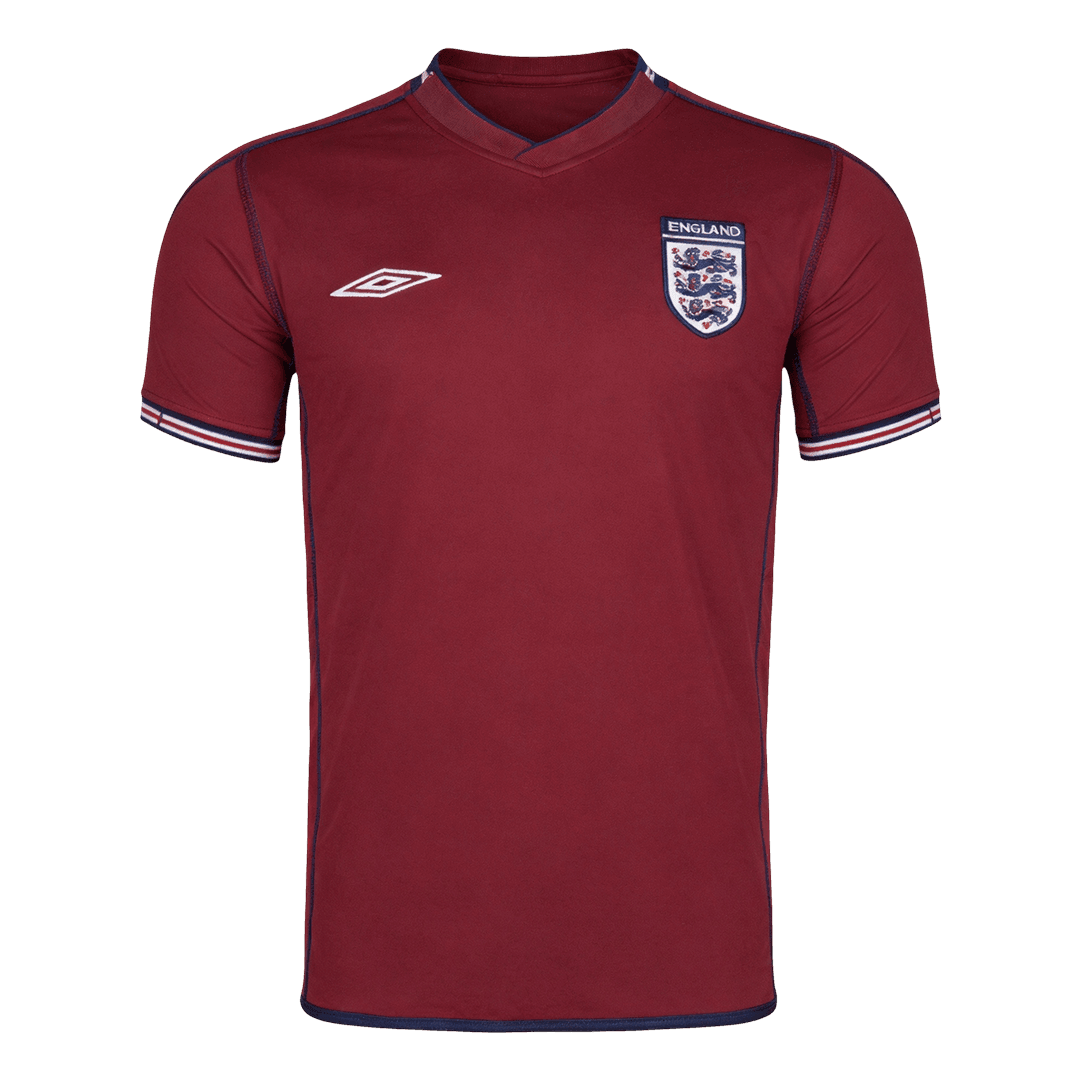 England Idegenbeli Retro Futball Mez 2002 Piros