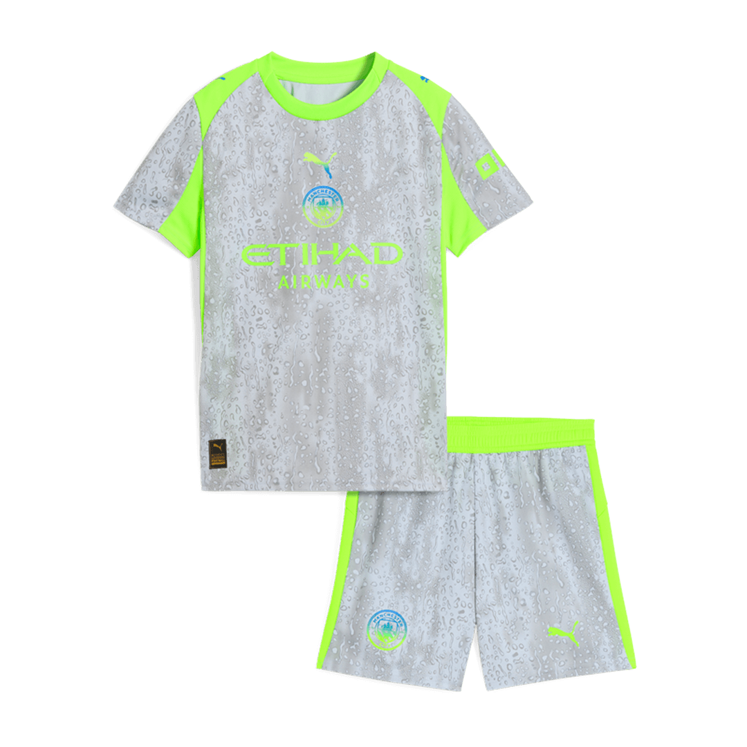 Manchester City Gyerek Harmadik 2025/26 Szürke