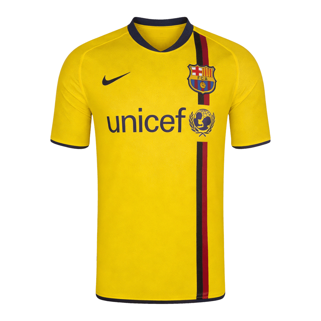 Barcelona Idegenbeli Retro Futball Mez 2008/10 Sárga
