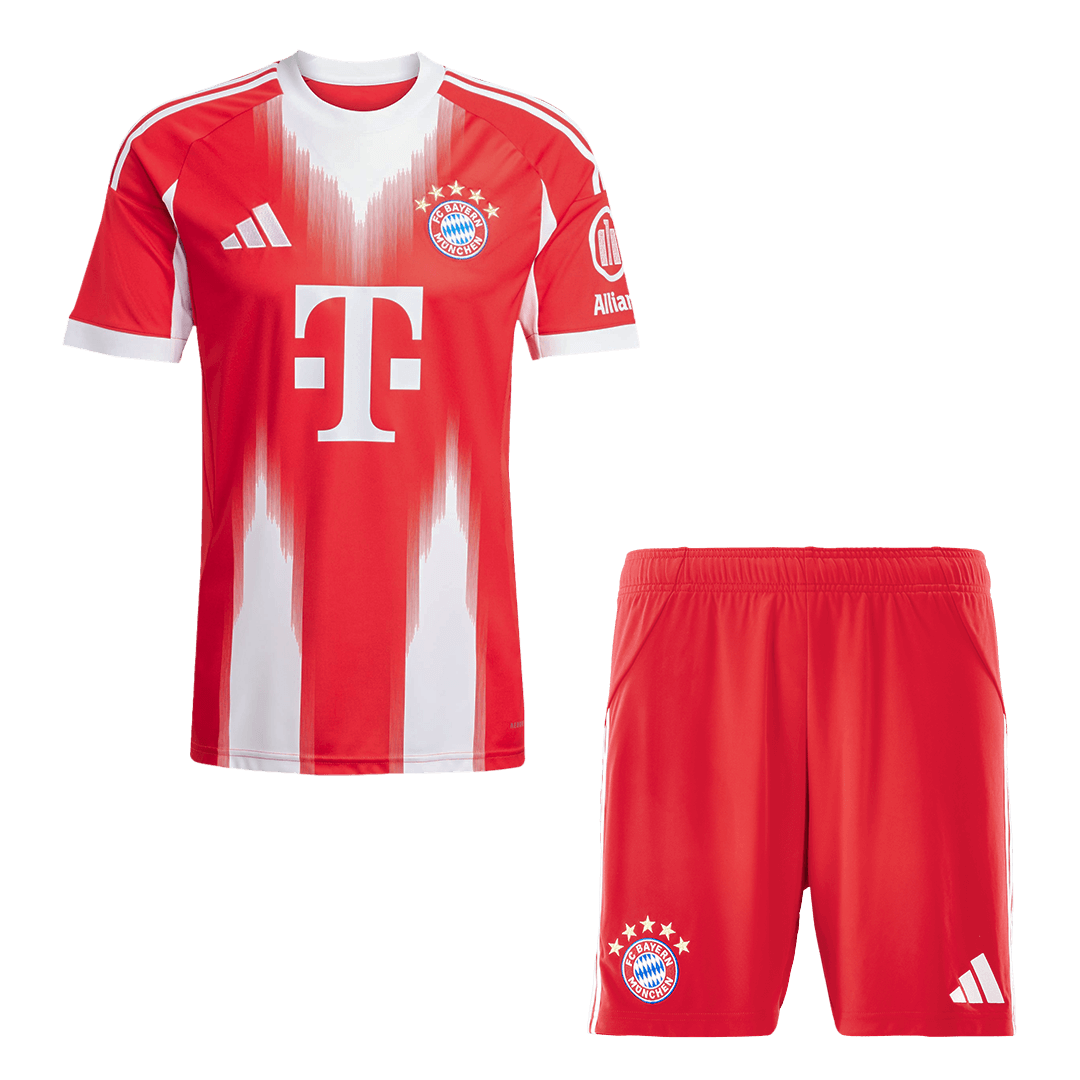 Bayern Munich Otthon Soccer Mez Készlet(Mez+Rövidnadrág) 2025/26 Piros