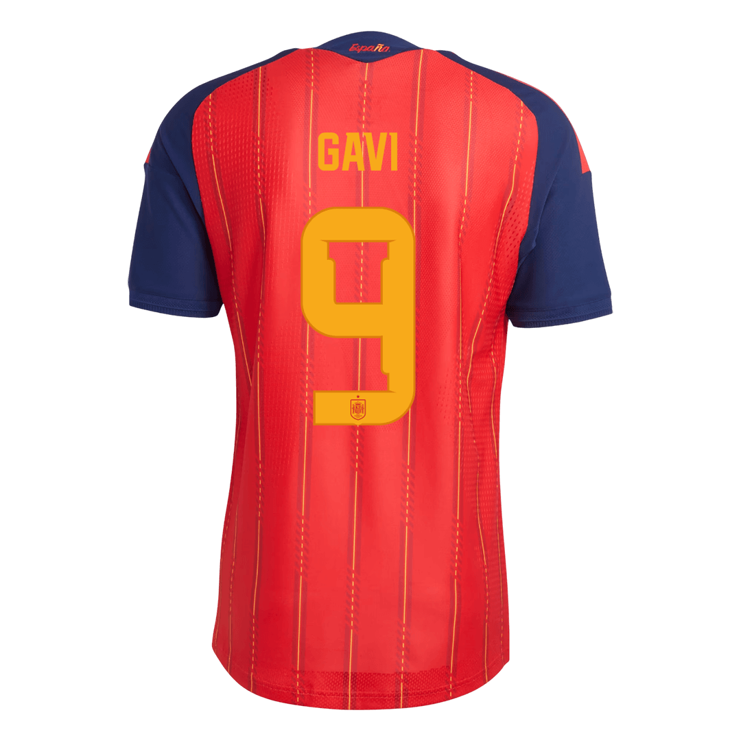 GAVI #9 Spain Játékos Verzió Hazai Mez Világbajnoki 2026 Piros