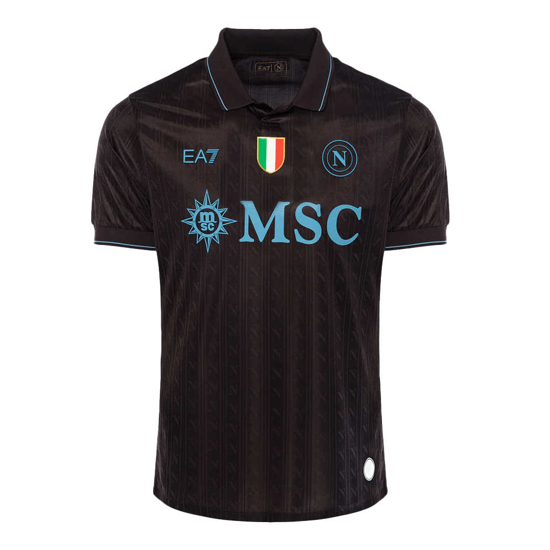 Napoli Játékos Idegenbeli Harmadik Mez 2025/26 Fekete