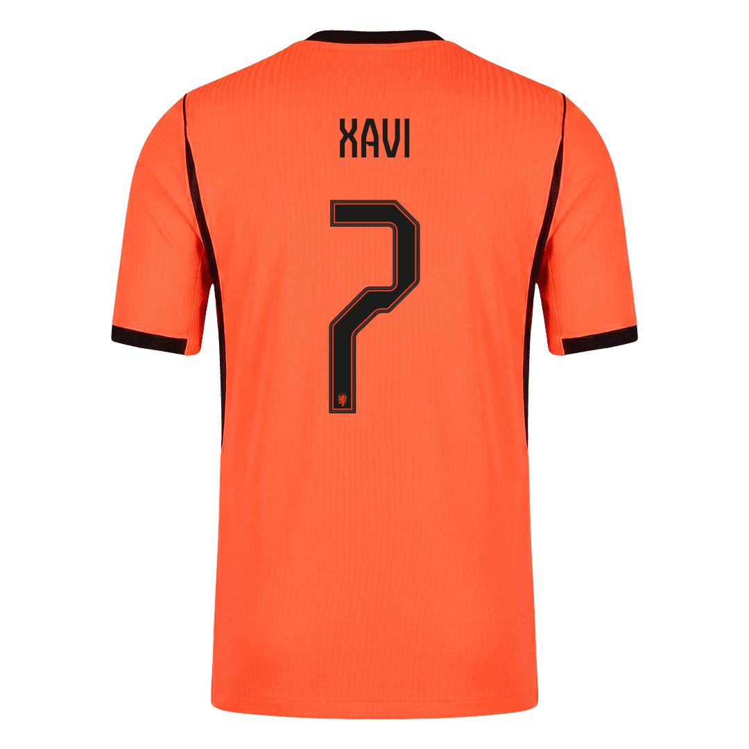 XAVI #7 Netherlands Játékos Verzió Hazai Mez Világbajnoki 2026 Narancs