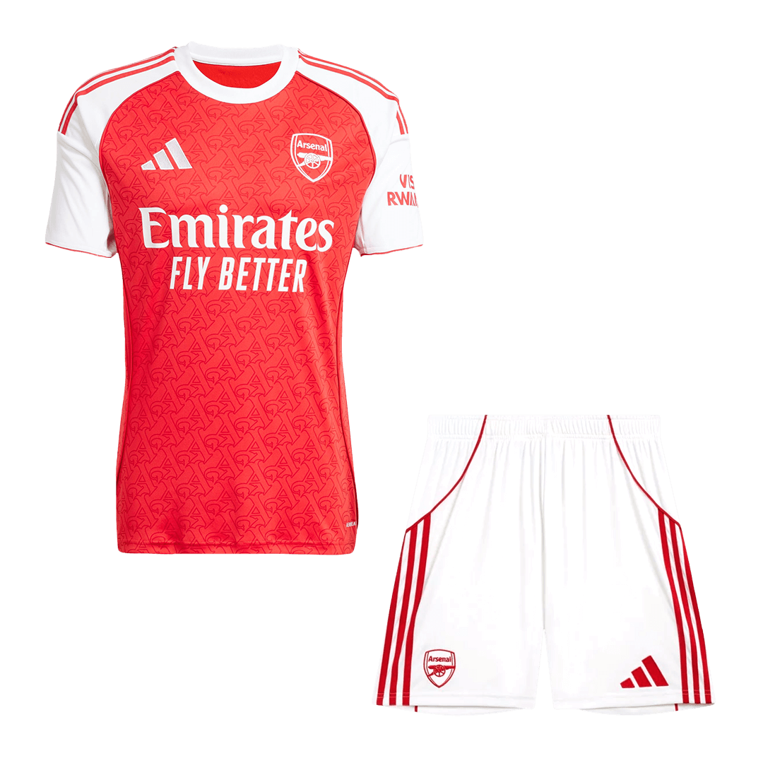 Arsenal Otthon Mez Szett (Mez + Nadrág) 2025/26-Piros