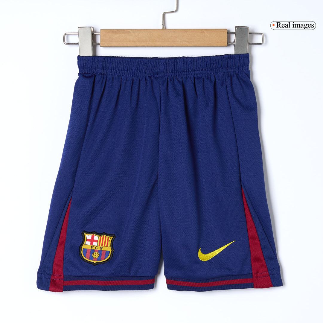 Kid's Barcelona Otthon Soccer Mez Készlet(Mez+Rövidnadrág) 2025/26 Piros&Kék