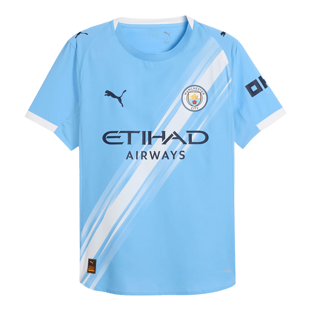 REIJNDERS #4 Manchester City Játékos Otthon Mez 2025/26 Kék