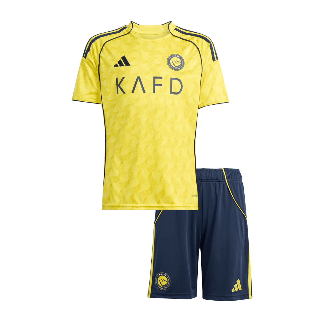 Gyerek Al Nassr Hazai Futballmez Készlet 25/26 Sárga