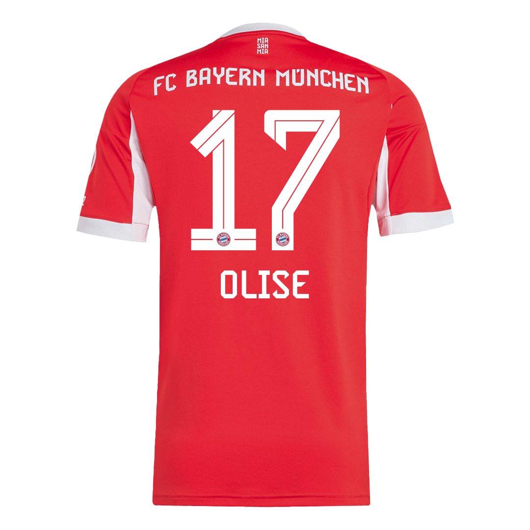OLISE #17 Bayern Munich Otthon Mez 2025/26 Piros