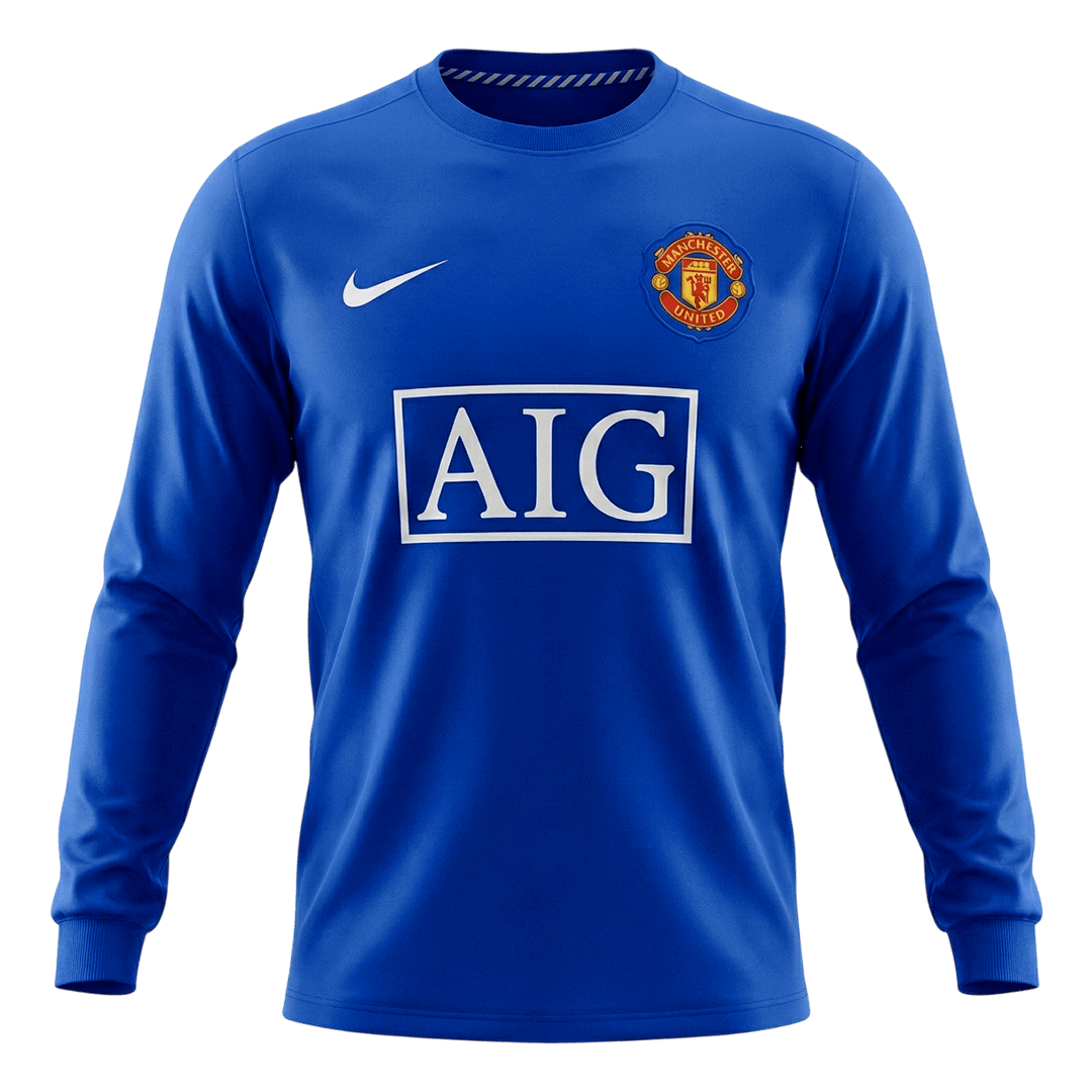 Manchester United Harmadik Retro Mez 2008/09 Kék 2025/26