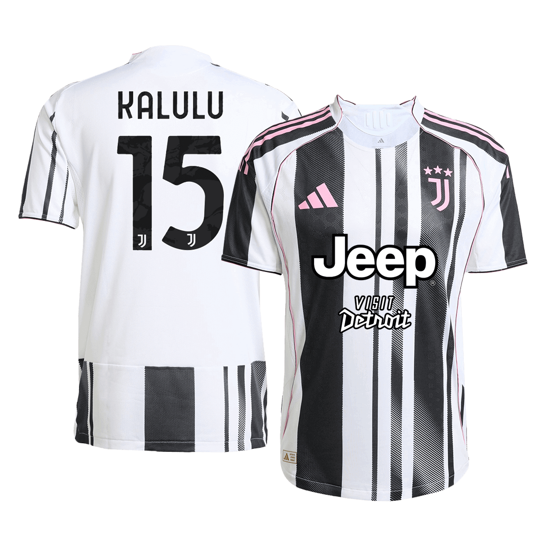 KALULU #15 Juventus Játékos Otthon Mez 2025/26 Fekete&Fehér