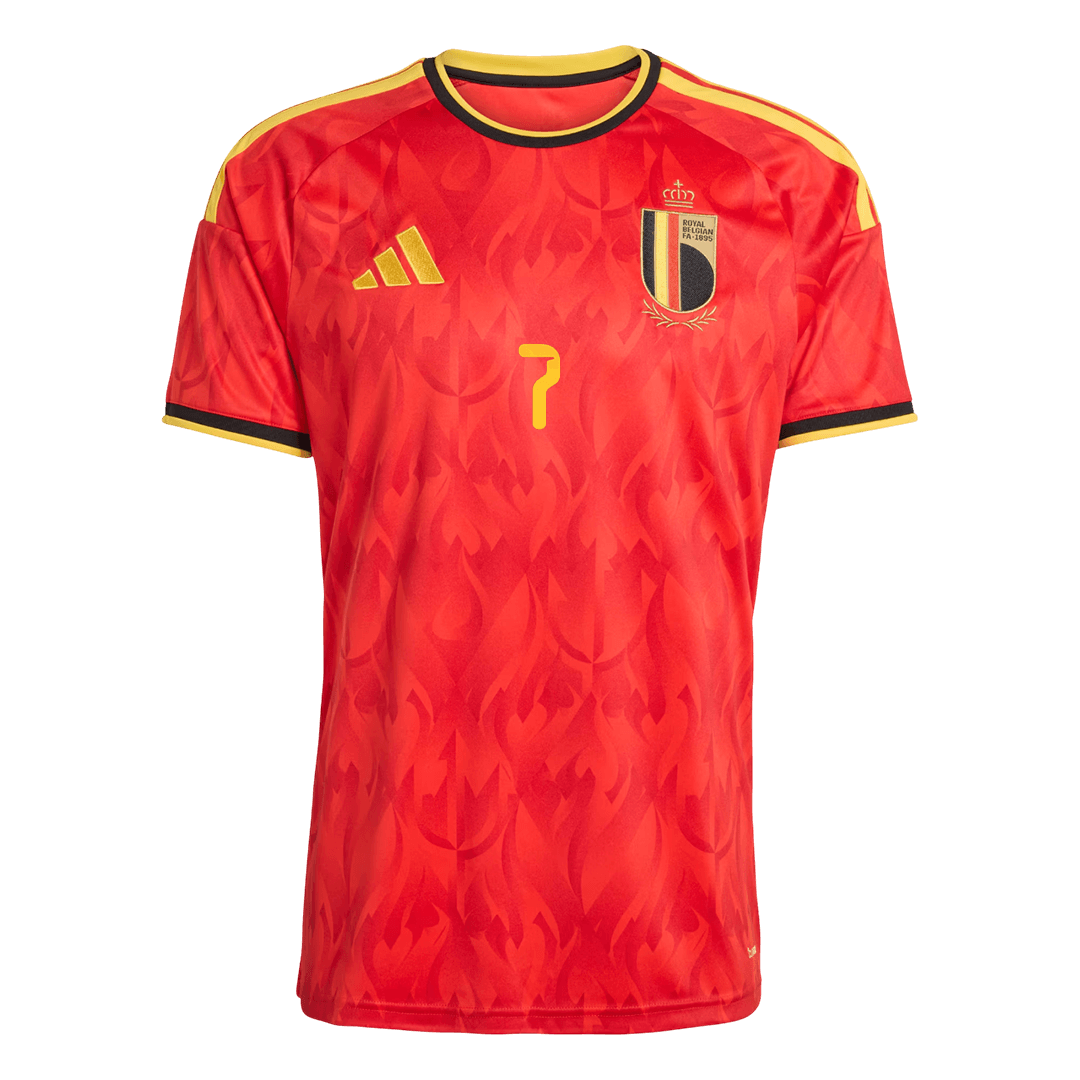 DE BRUYNE #7 Belgium Otthon Mez 2026 Piros