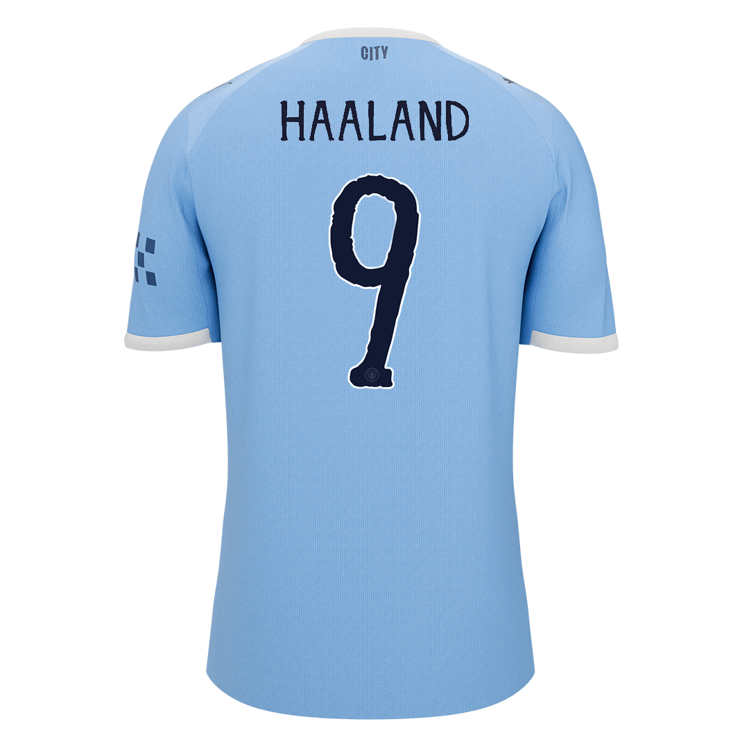 HAALAND #9 Manchester City Otthoni Futball Mez 2025/26 Kék