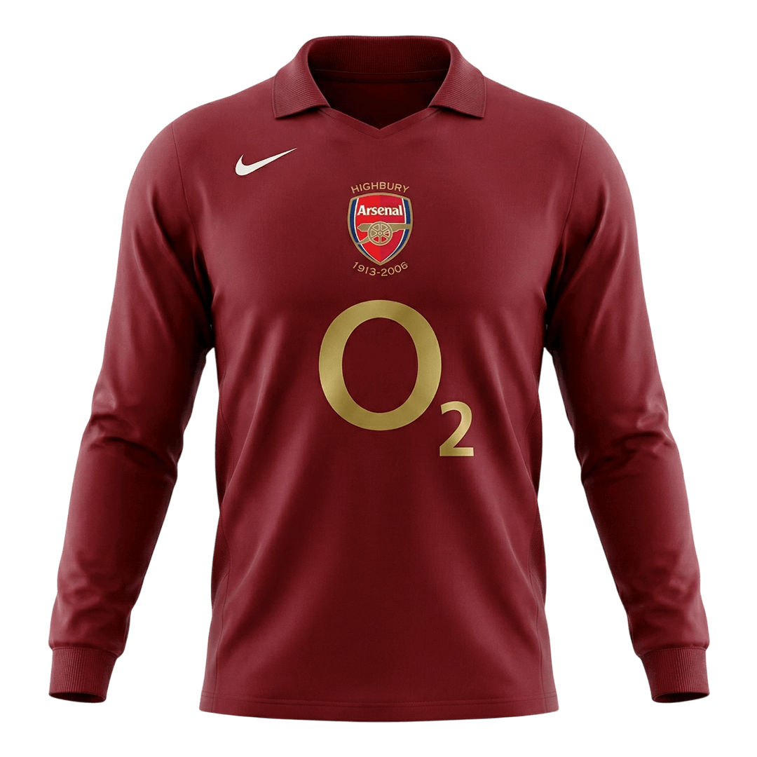 Arsenal Hazai Retro Mez 2005/06 Piros 2025/26