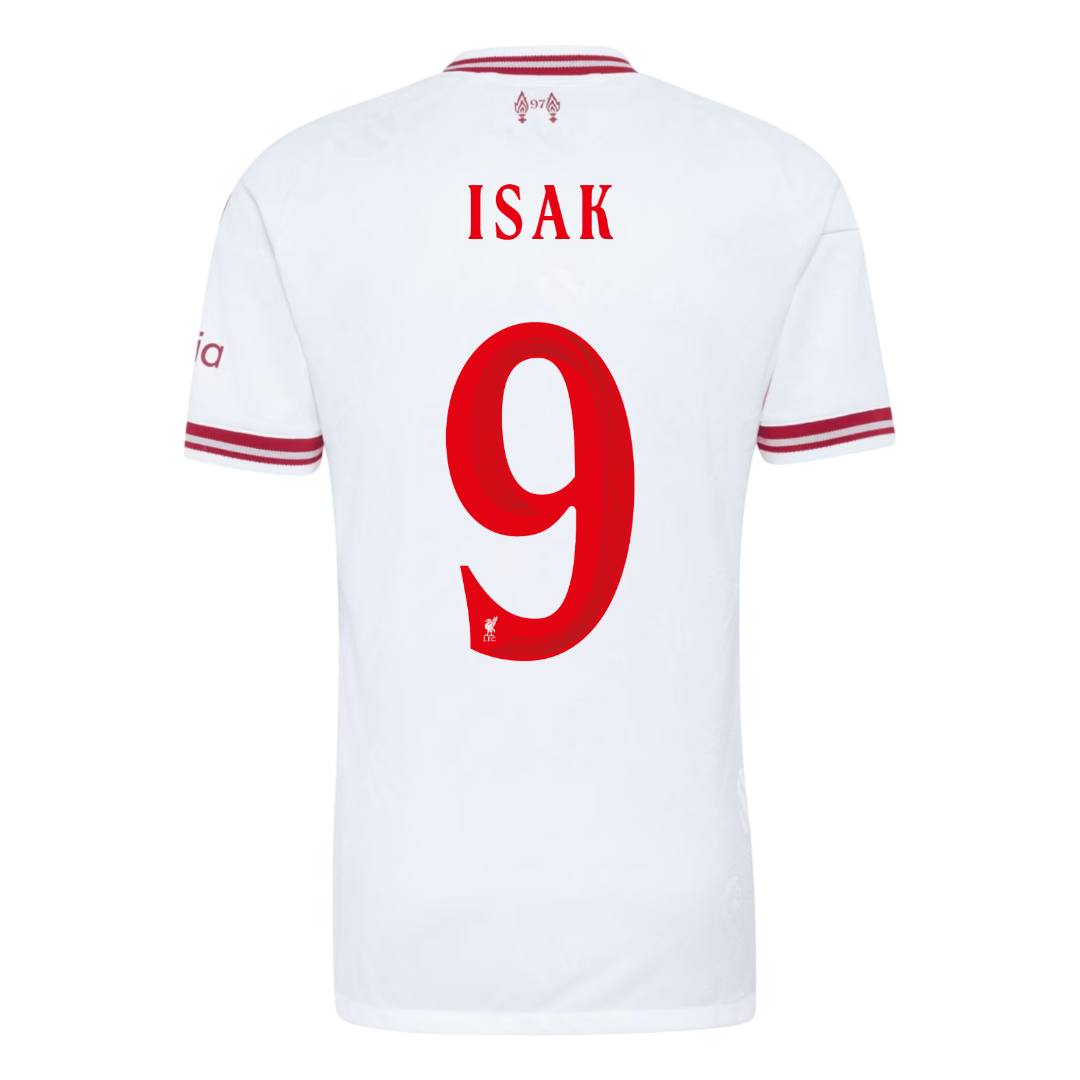 ISAK #9 Liverpool Játékos Verzió Idegenbeli Mez 2026/27 Fehér - UCL