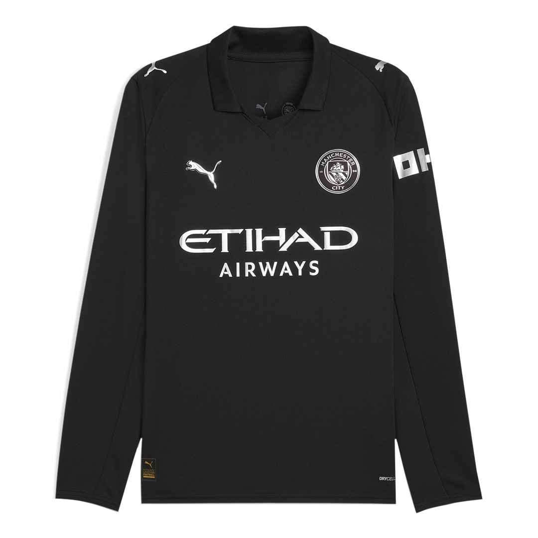 Manchester City
Idegen
Hosszú Ujjú Futball Mez
2025/26
Fekete