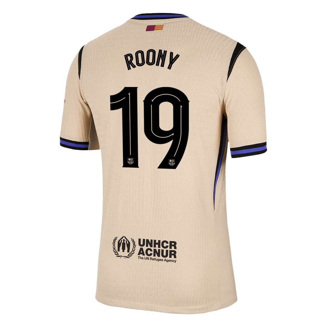 ROONY #19 Barcelona Játékos Idegenbeli Mez 2025/26 Sárga - UCL