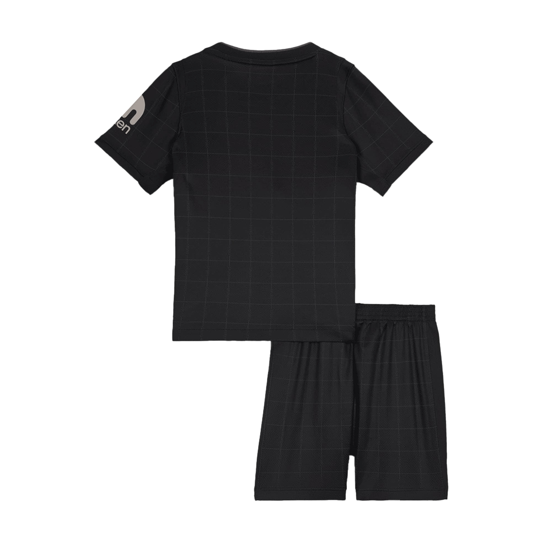 Gyerek Tottenham Hotspur
Idegenbeli
Mez
Készlet (Mez + Nadrág)2025/26
Fekete
