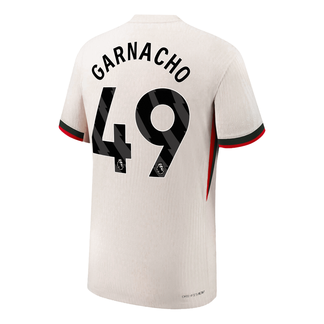 GARNACHO #49 Chelsea Játékos Idegenbeli Mez 2025/26 Fehér