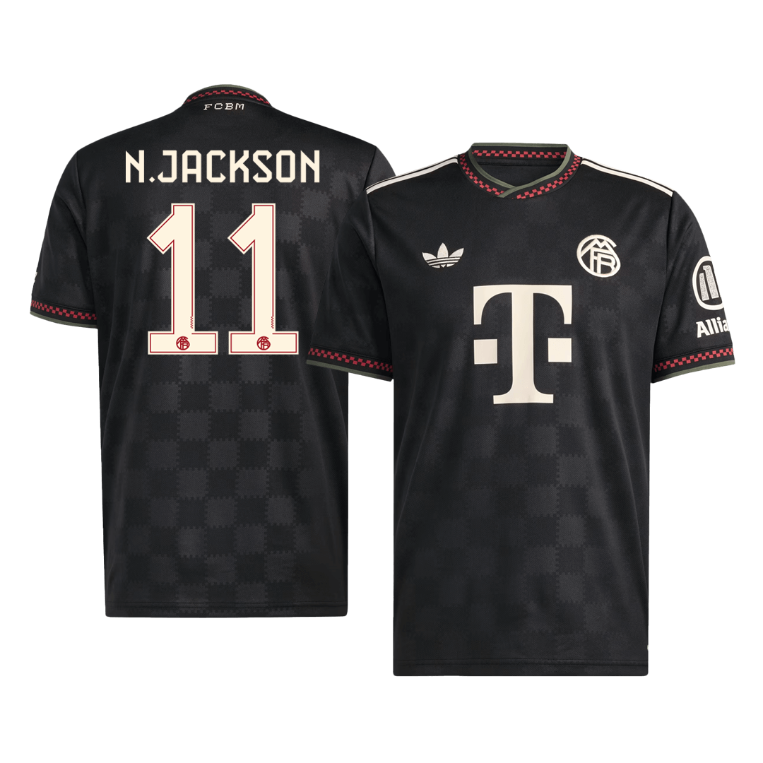 N.JACKSON #11 Bayern Munich Idegenbeli Harmadik Mez 2025/26 Fekete