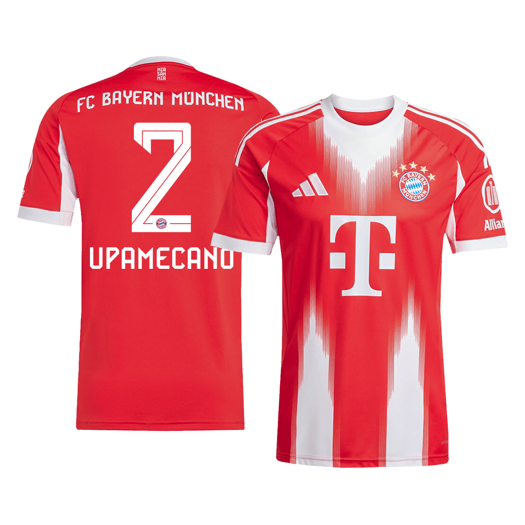UPAMECANO #2 Bayern Munich Otthon Mez 2025/26 Piros