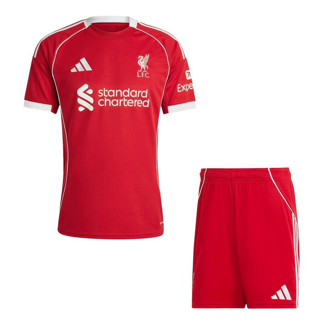 Liverpool Otthon Mez Szett (Mez + Nadrág) 2025/26-Piros