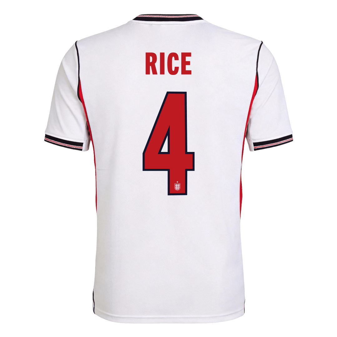 RICE #4 England Hazai Világbajnoki Mez 2026 Fehér