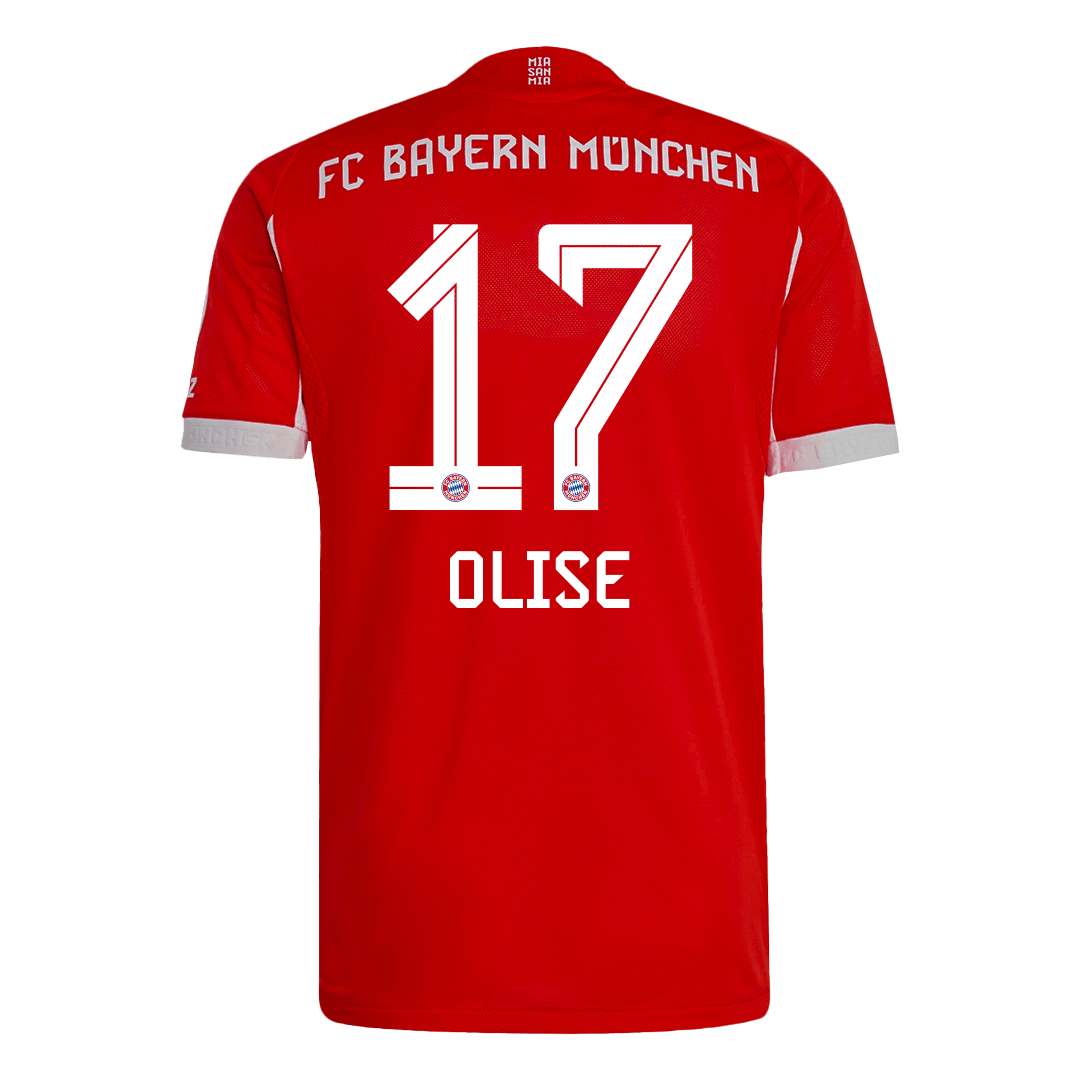 OLISE #17 Bayern Munich Játékos Otthon Mez 2025/26 Piros