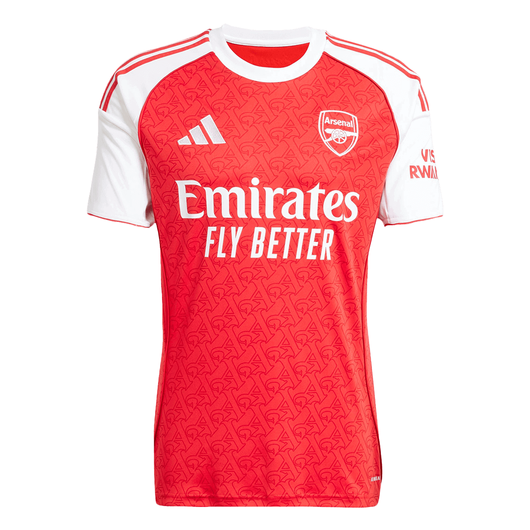 RICE #41 Arsenal Otthoni Soccer Mez 2025/26 Piros