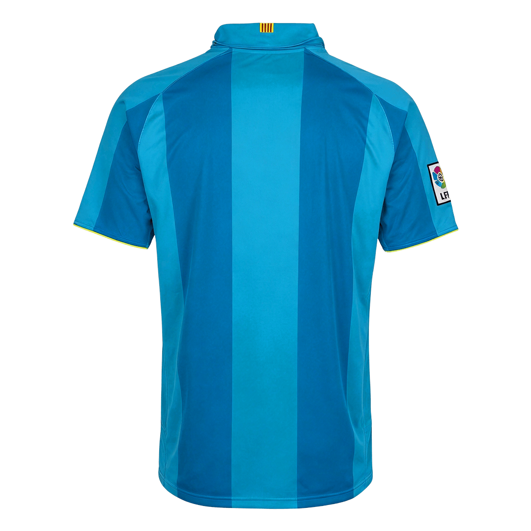 Barcelona Idegenbeli Retro Futball Mez 2007/08 Kék