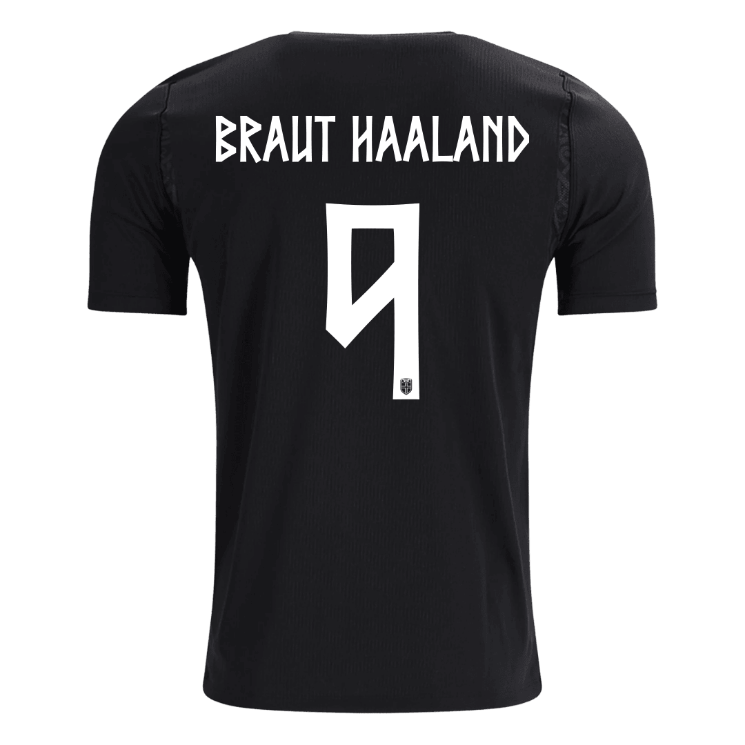 BRAUT HAALAND #9 Norvégia Idegenbeli Mez 2026 Fekete