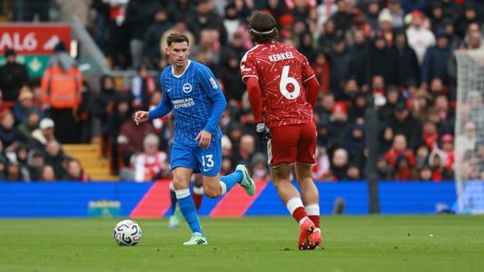 Kerkez Milos és Pascal Groß a Liverpool–Brighton mérkőzésen