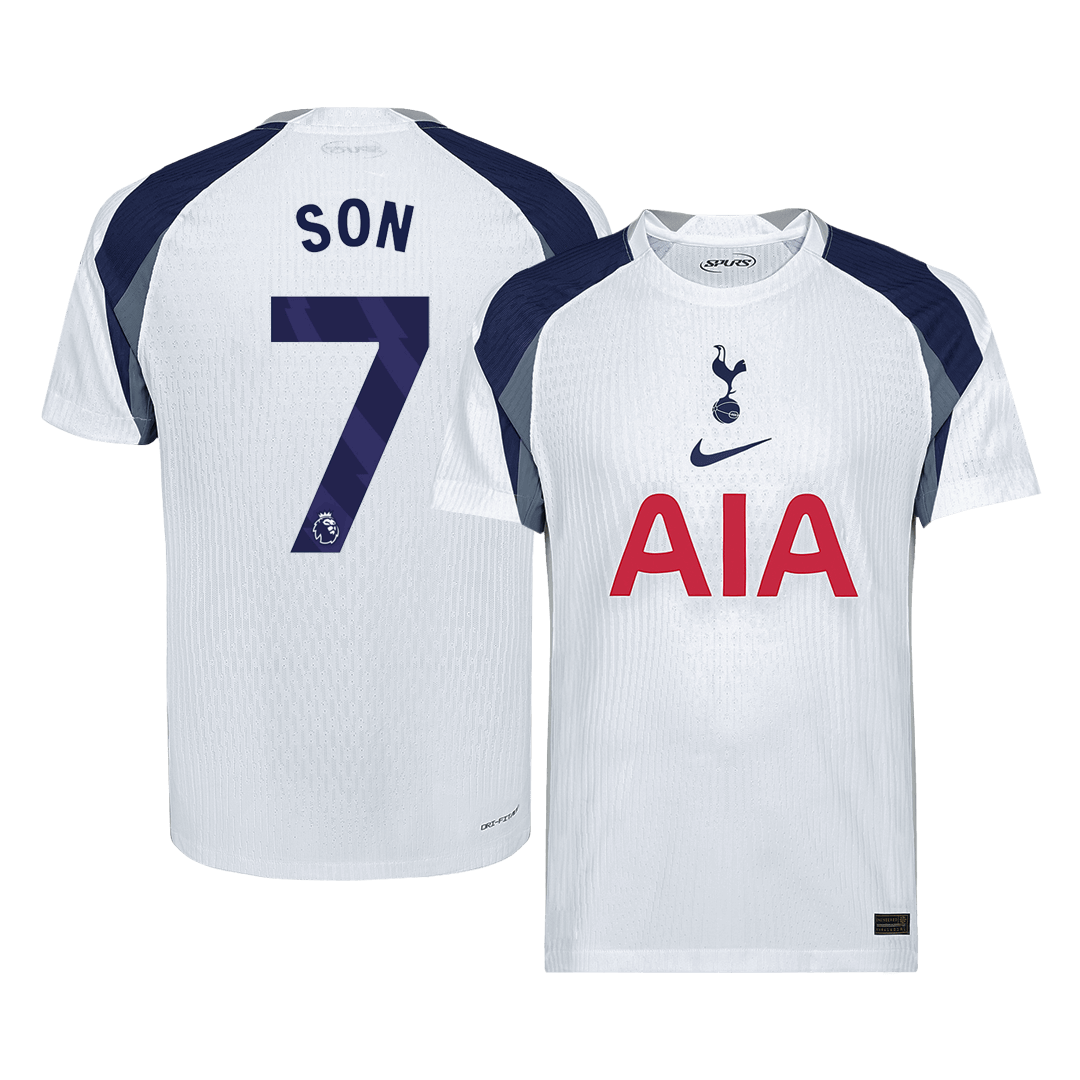 SON #7 Tottenham Hotspur Játékos Otthon Mez 2025/26 Fehér