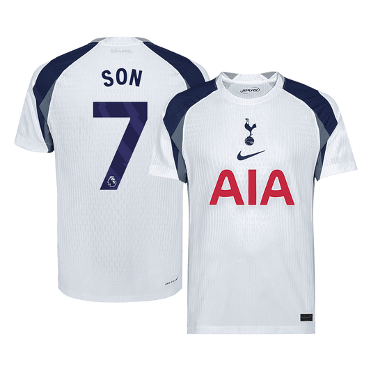 SON #7 Tottenham Hotspur Játékos Otthon Mez 2025/26 Fehér