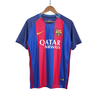 MESSI #10 Barcelona Hazai Retro Futball Mez 2016/17 Piros&Kék