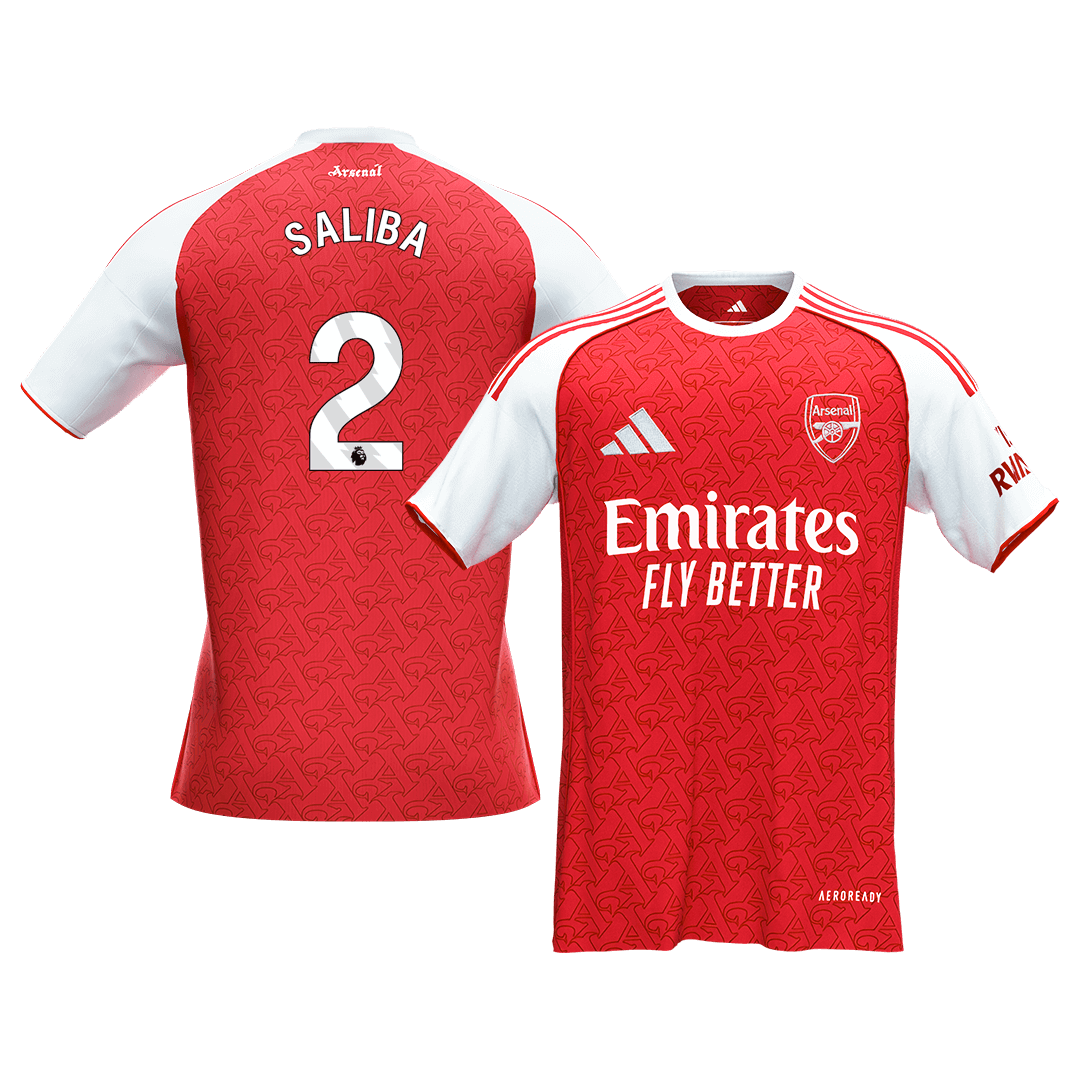 SALIBA #2 Arsenal
 Otthon Futball Mez 2025/26 Piros