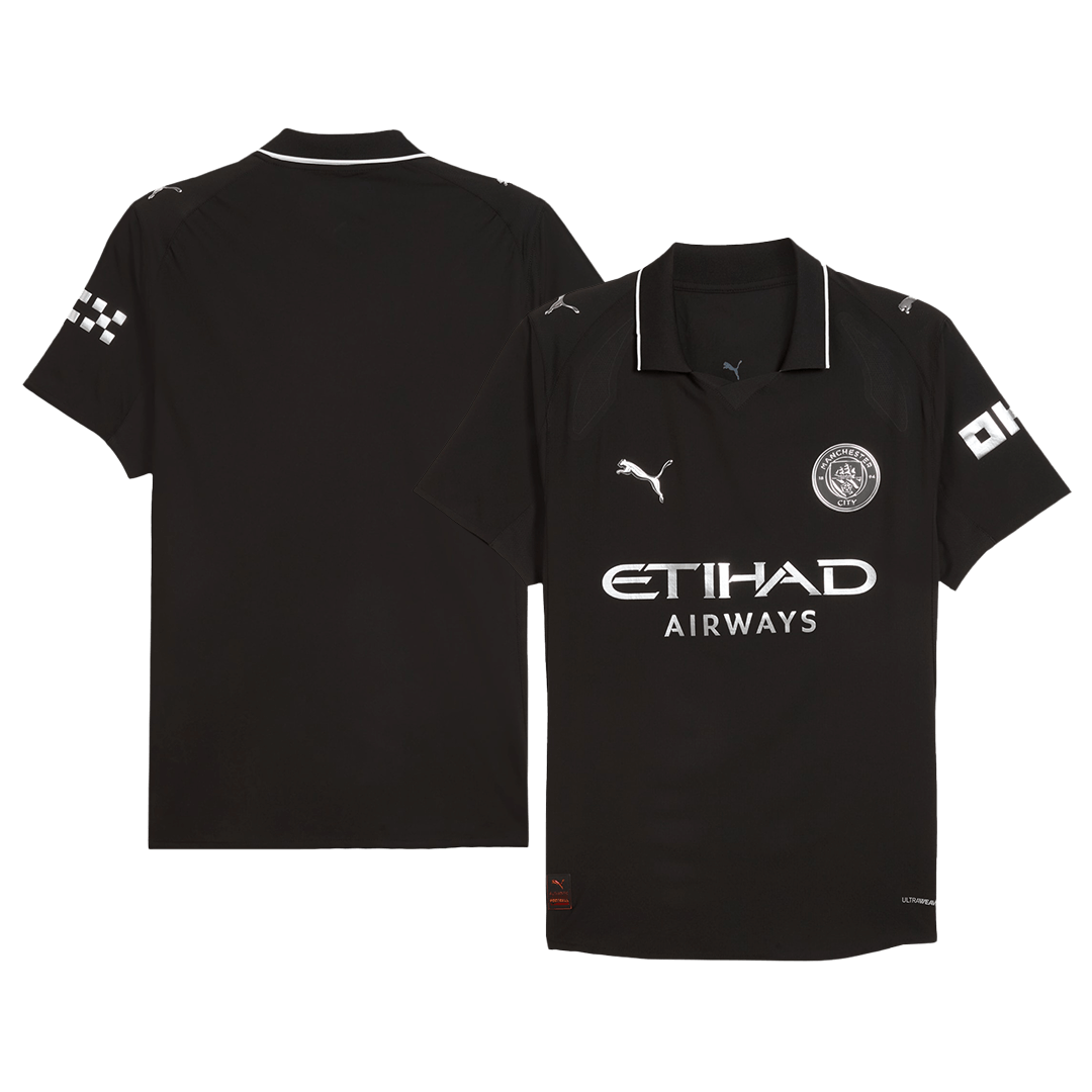 Hiteles Manchester City Idegenbeli Soccer Mez 2025/26 Fekete