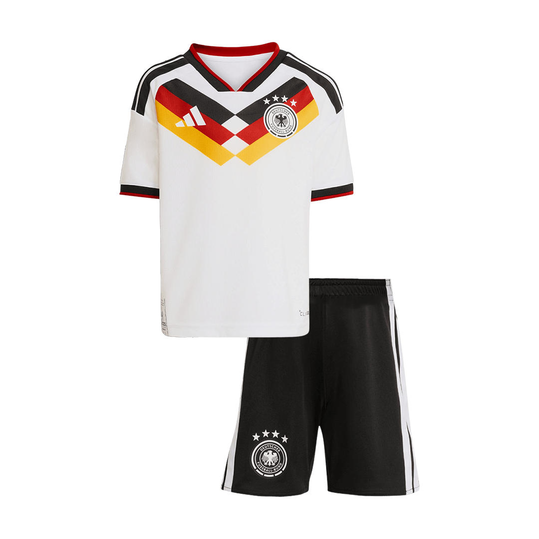Germany Gyerek Hazai Világbajnokság Mez Készlet(Mez+Nadrág) 2026 Fehér
