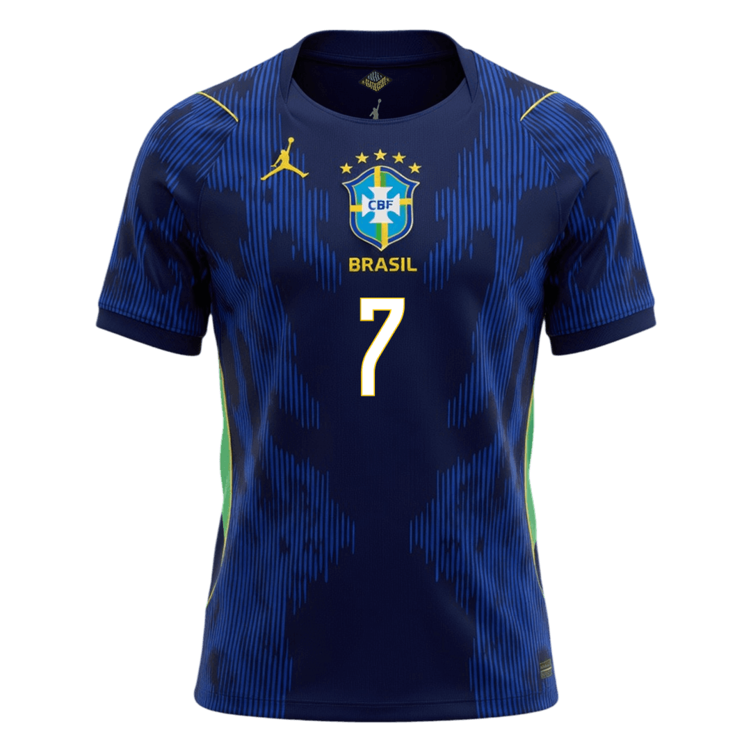 VINI JR. #7 Brazil Idegenbeli Mez 2026 Sötétkék