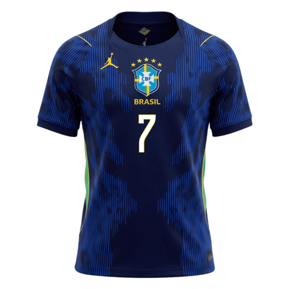 VINI JR. #7 Brazil Idegenbeli Mez 2026 Sötétkék