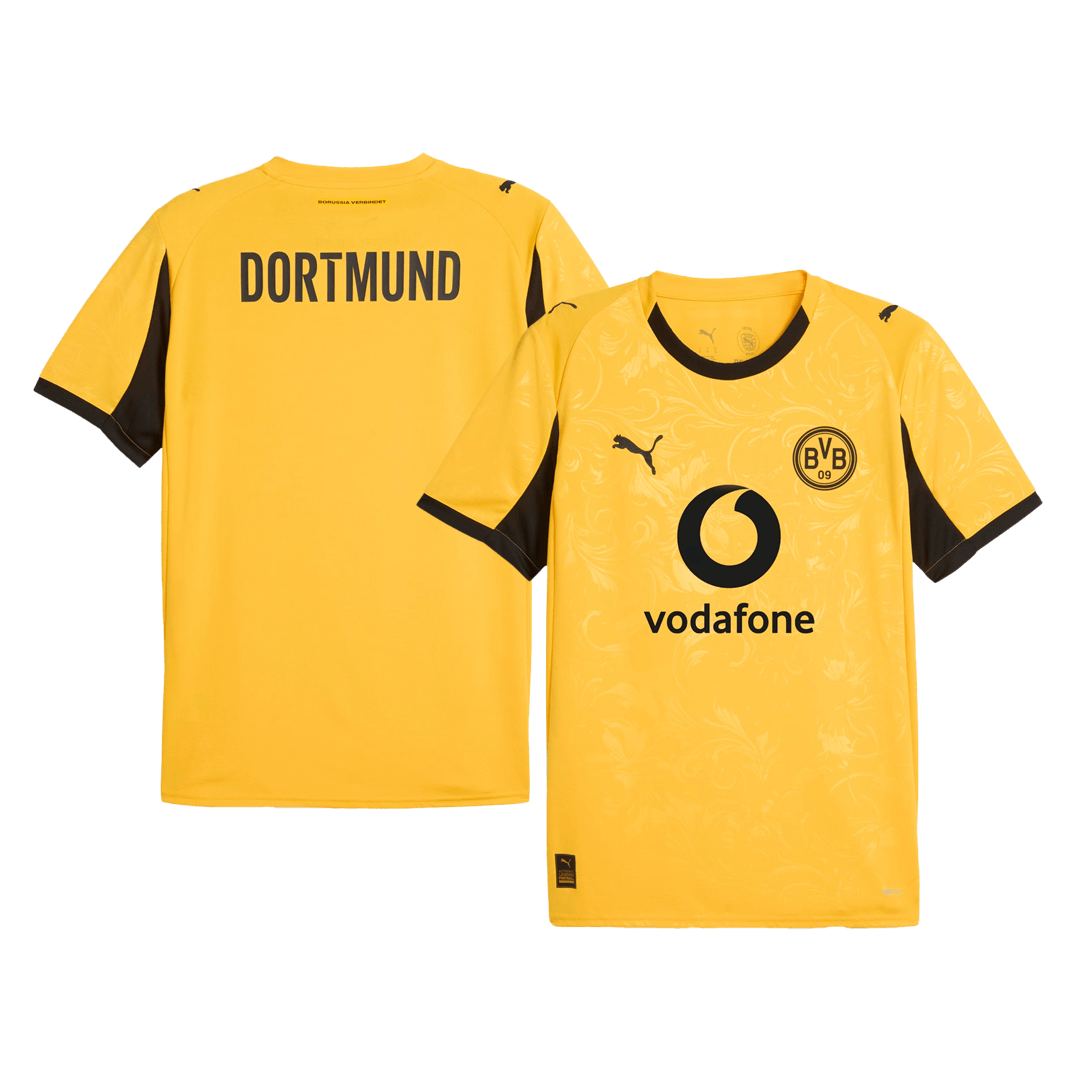 Borussia Dortmund Season Cup Rövid Ujjú Ing 2025/26 Sárga